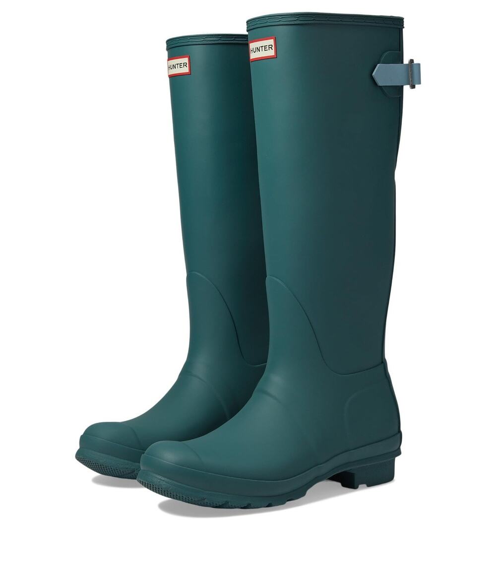 Hunter Original Tall Women's Boot Back Adjustable Teal Tempo/Shifting Blue 8 M